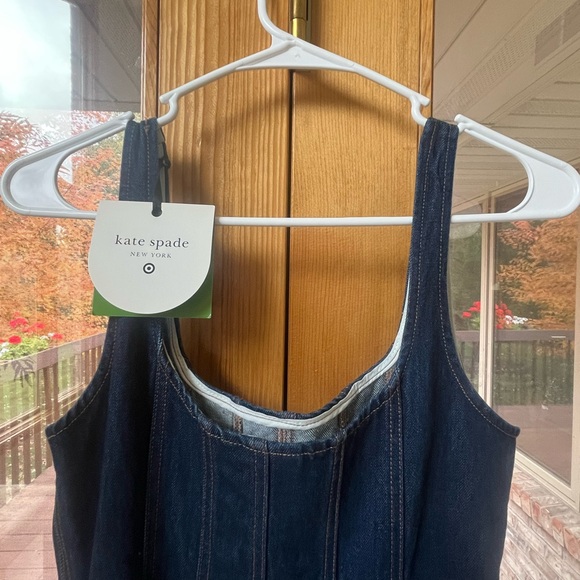 Kate Spade Dark Blue Denim Mini Dress - Picture 3 of 4